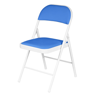 Складной стул Ergozen Compact синий/белый