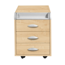 Тумба Дэми ТУВ.06 подкатная на 3 ящика с органайзером Детская мебель / Тумбы и стеллажи